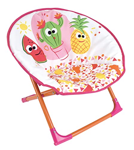 FUN HOUSE Les Amis Fruits Siege Lune Pliable pour Enfant H.47 X L.54 X P.42 CM