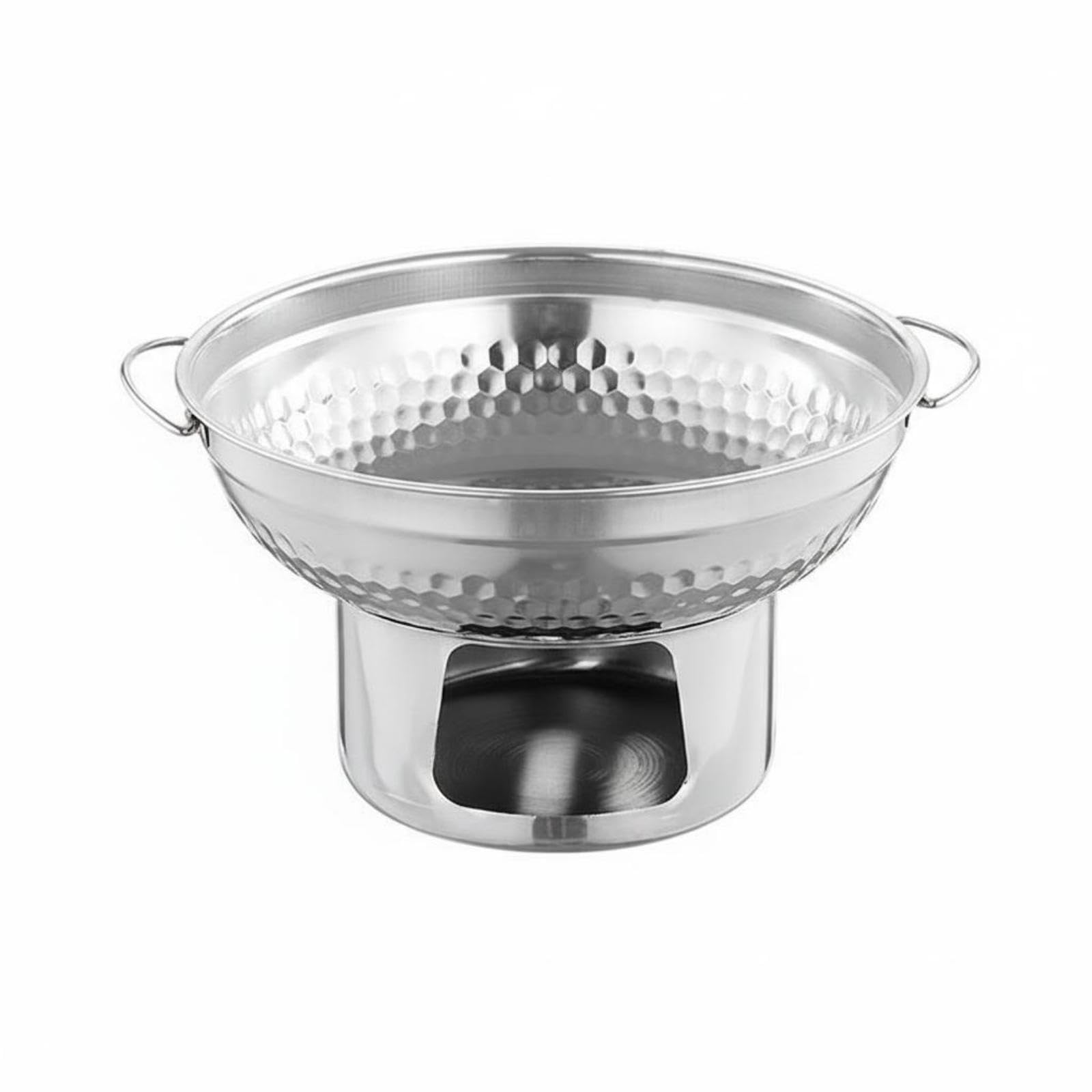Thai-Style Hot Pot Commercial Grade Stainless Steel Hot Pot Large Mouth Cookware for Restaurant Owners, Catering, Buffet, Outdoor Silver 22CM-image-18