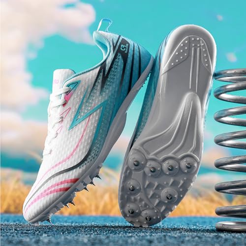 Chaussures athlétisme 8 pointes course de sprint saut mi-distance
