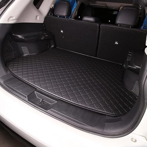 Auto Kofferraummatten für Nissan X-Trail III (T33) 2022 2023 2024 2025 7-seat, Leder rutschfest Kofferraumwanne Wasserdicht Kofferraum Schutzmatte Kratzfest Zubehör,Black Auto Kofferraummatten für Nissan X-Trail III (T33) 2022 2023 2024 2025 7-seat, Leder rutschfest Kofferraumwanne Wasserdicht Kofferraum Schutzmatte Kratzfest Zubehör,Black
