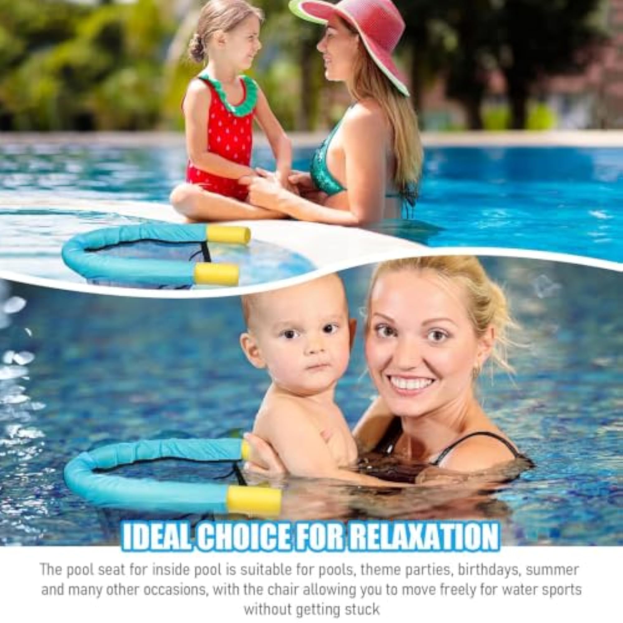 Floating Pool Noodle Chair for Adults, Pack of 1