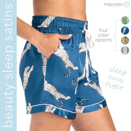 Hello Mello Beauty Sleep Satin Pajama Shorts Lounge Pajama Bottoms For Women, Girls4