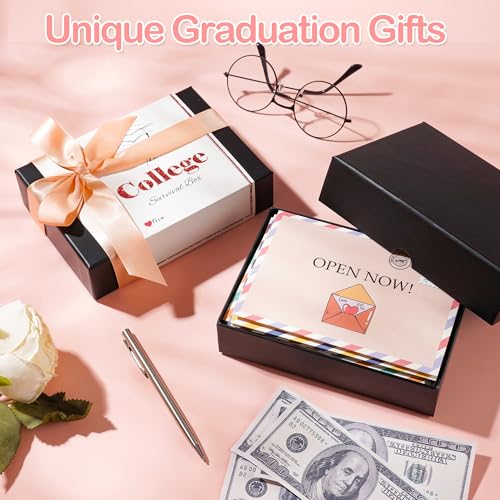 Image of Graduation Gifts 2026-26pcs Open When envelopes,Open When Letters,College Survival Gift Card Book,College Gift Card envelopes Gift,end of Year Student Gifts for her,him,Friends,Son-red
