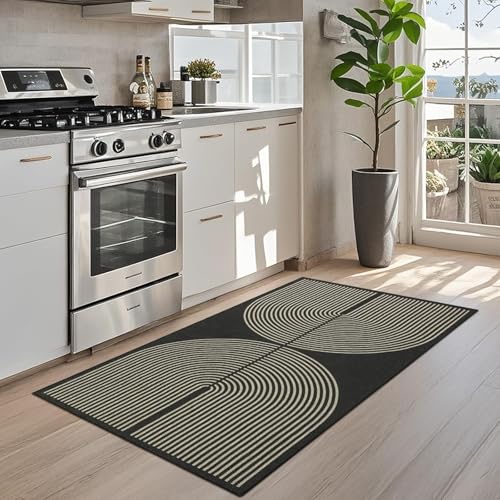 TUKDAK Weben Teppich Läufer Flur rutschfest 80x150cm, Waschbar Küchenteppich, Flurläufer Modern, Teppichläufer, Küchenläufer, Flur Teppich… – Ansicht 8