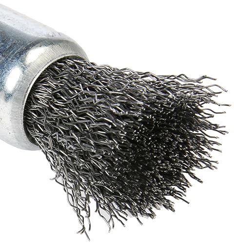 wolfcraft Steel Wire End Brush, Ø 25 mm, Hexagon Shank I 2126000