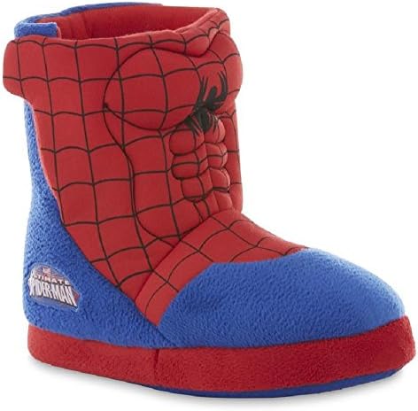 Marvel Boy's Spiderman Slipper Booties (2-3 M US Little Kid, Red)