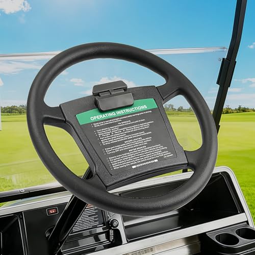 CLUBRALLY Club Car DS Steering Wheel Factory Style 13.77 Anti-Slip Golf Cart Steering Wheel Fits for Club Car DS OEM#1016156/102518001/101621601