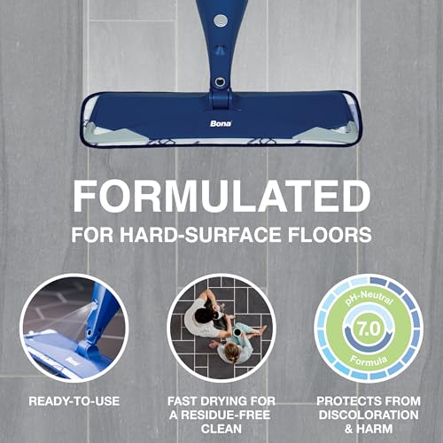 Image of Bona Multi-Surface Floor Cleaner Refill - 128 fl oz - Unscented - Refill for Bona Spray Mops and Spray Bottles - Residue-Free Floor Cleaning Solution for Stone, Tile, Laminate, and Vinyl Floors