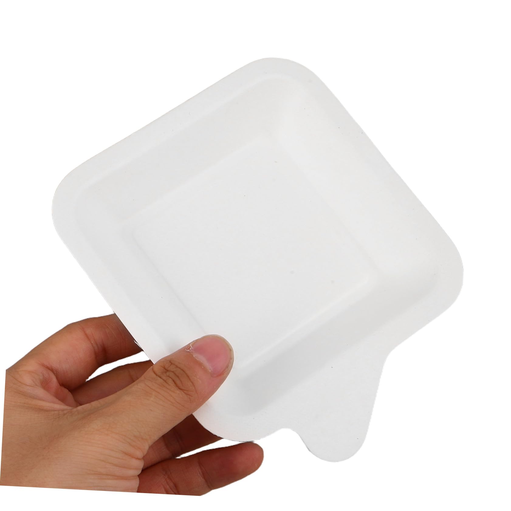 COLLBATH Piatti di Carta Quadrati 100 Pezzi per Torta e Dessert | Carta, Struttura Robusta, per Progetti di Pittura Fai da Te e Crafting, Uso Multiplo per Snack
