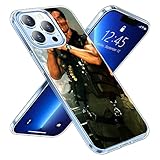 eleganzarella Compatible with iPhone 13 Pro Case Arnold Rocket Launcher for Man Woman Boy Girl Fan Crystal Clear Soft Transparent TPU Shockproof Protective