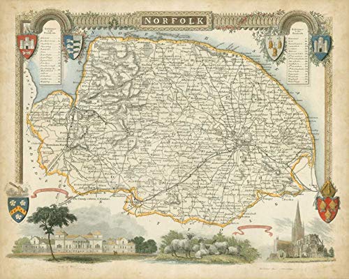 Toile de Norfolk encadree grand tableau pret a poser pour habiller un mur