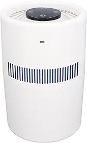 Purificador de Ar e Umidificador Funcional Duplo, Purificador de Ar Com Desligamento Automático 2 Em 1 para Escritório Doméstico Com Luzes de 7 Cores e Tanque de água de 4L