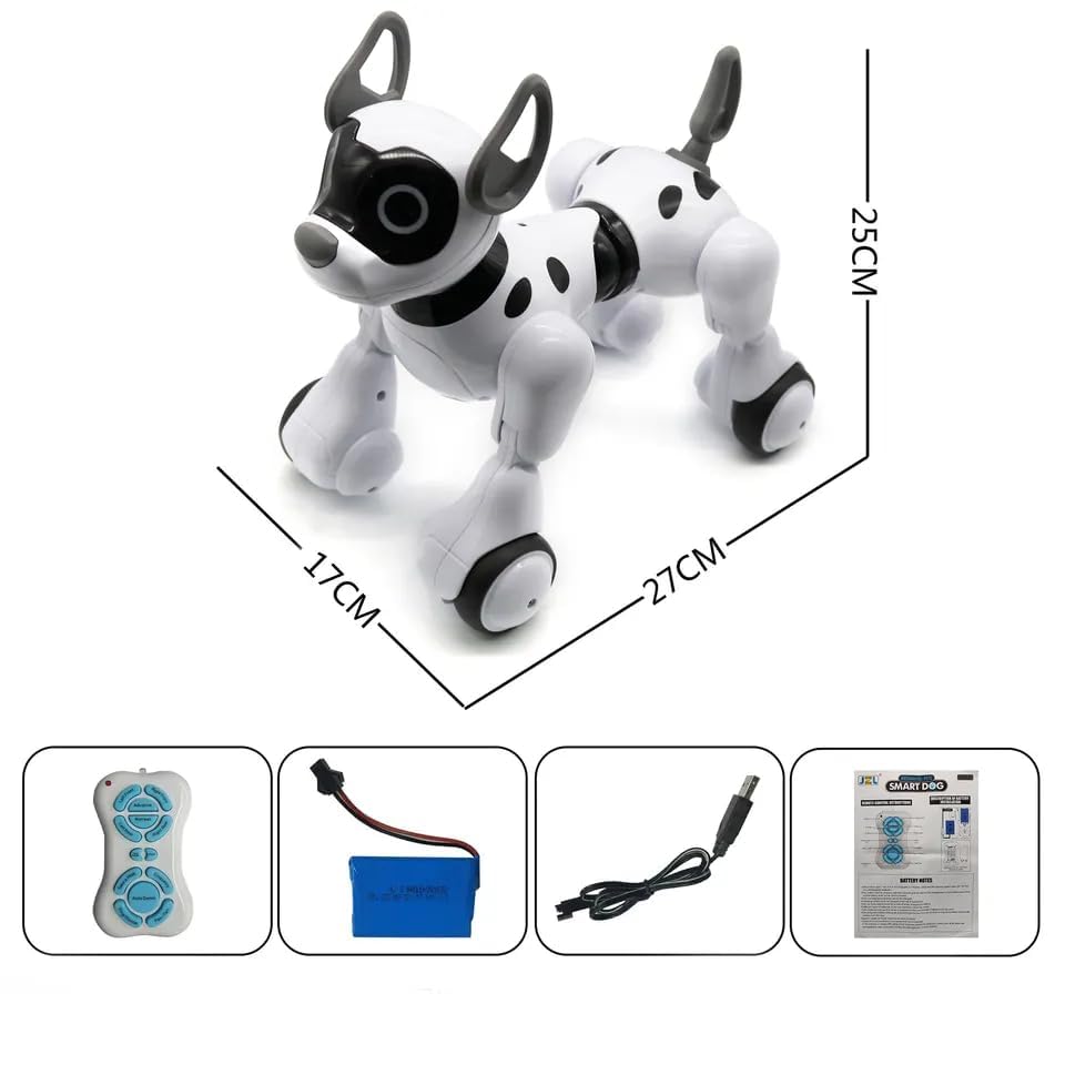 CROPDAK Remote Control Robot Dog Toy, Robots for Kids, Rc Dog Robot Toys for Kids 3,4,5,6,7,8,9,10 Year olds and up, Smart & Dancing Robot Toy, Imitates Animals Mini Pet Dog Robot 3