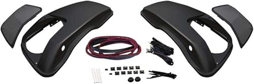 Hogtunes HT LID-RM Tapas de repuesto para alforjas que sostienen altavoces de 6 x 9 pulgadas (paquete de 2), se adapta a motocicletas