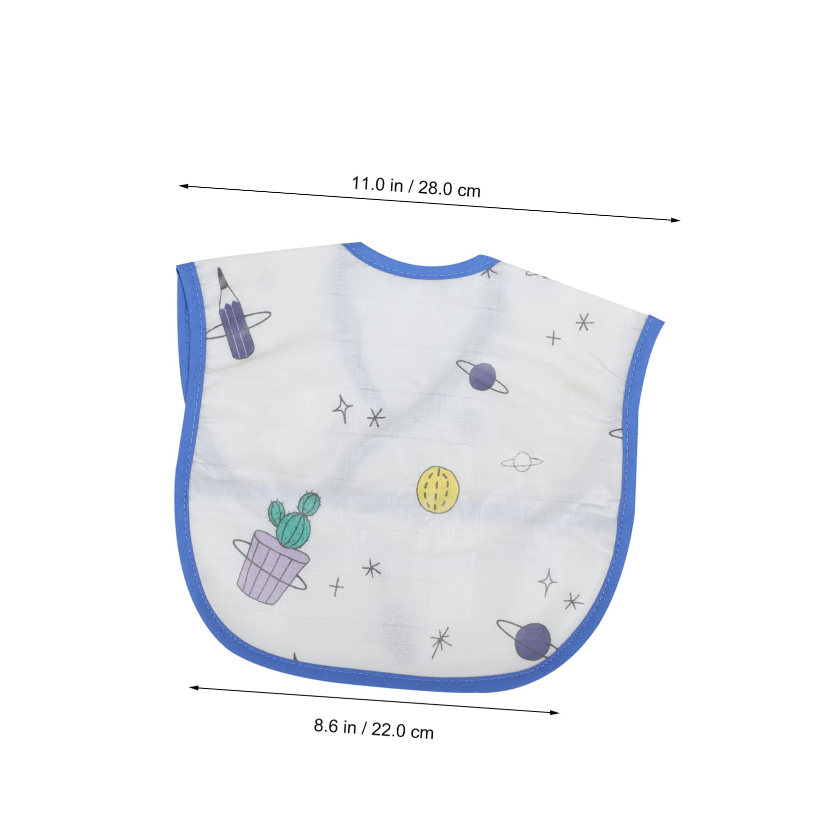 YARNOW Bavoir Imperméable Coton Lot De Serviettes Saliva Pour Bavoirs Confortables Et Ajustables Pour Repas Protection Taches Et Salissures