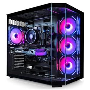 ADMI Gaming PC: AMD Ryzen 7 5700X, AIO Liquid Cooler, RTX 5060 Ti 8GB GDDR7, 32GB DDR4, 1TB NVMe, Edge ARGB Case (Black), WiFi, Windows 11
