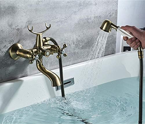 Robinet de baignoire en laiton anti calcaire à double poignée pour remplacer votre mitigeur