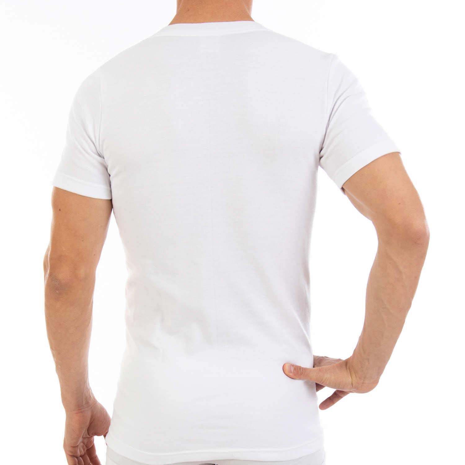 Lacotex Camiseta Interior Termal de Hombre | Camiseta Manga Corta y Cuello Pico Térmica | Confort y Protección Térmica Interior | Pack Ahorro 6 Unidades | L100V