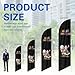 Custom Feather Flags for Business Outside, Personalized Double Sided Flag Signs Add Your Own Logo Text, Customize Store Sign Open Advertising Banner, Pink-2x8 FT