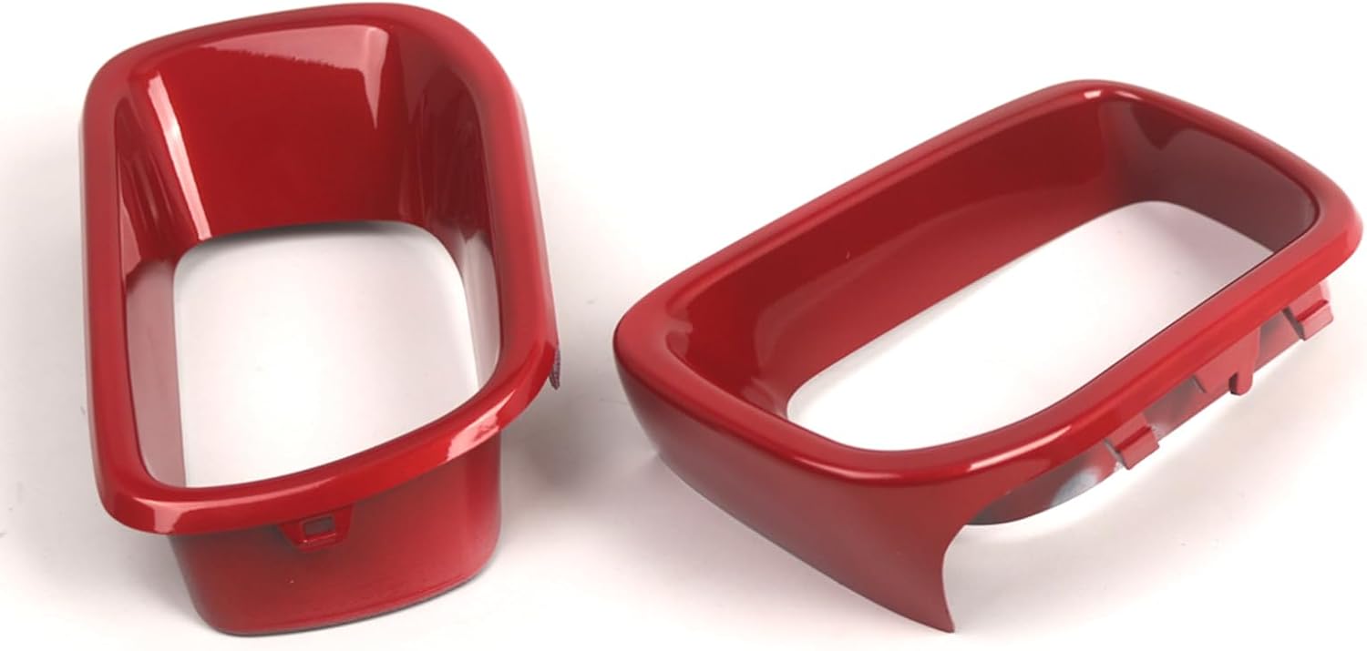 Shkalacar Front Bumper Air Brake Duct Cover Trim, Car Lower Grille Air Duct Frame Compatible with BMW Mini F55 F56 F57 S 2014-2021 OEM 51117337809 51117337810