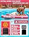BIGFLY Inflatable Water Ramp for Dogs Pup Plank Dog Float, Large Dog Pool Float Up to 320 Pounds, Puncture-Resistant Surface