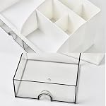 Desk Organizer, Office Desktop Storage Box with Compartments and Drawers | Accessories Organizers Pen Holder for Storage Box, Desk Organizers for Stationary, Makeup, Desktop