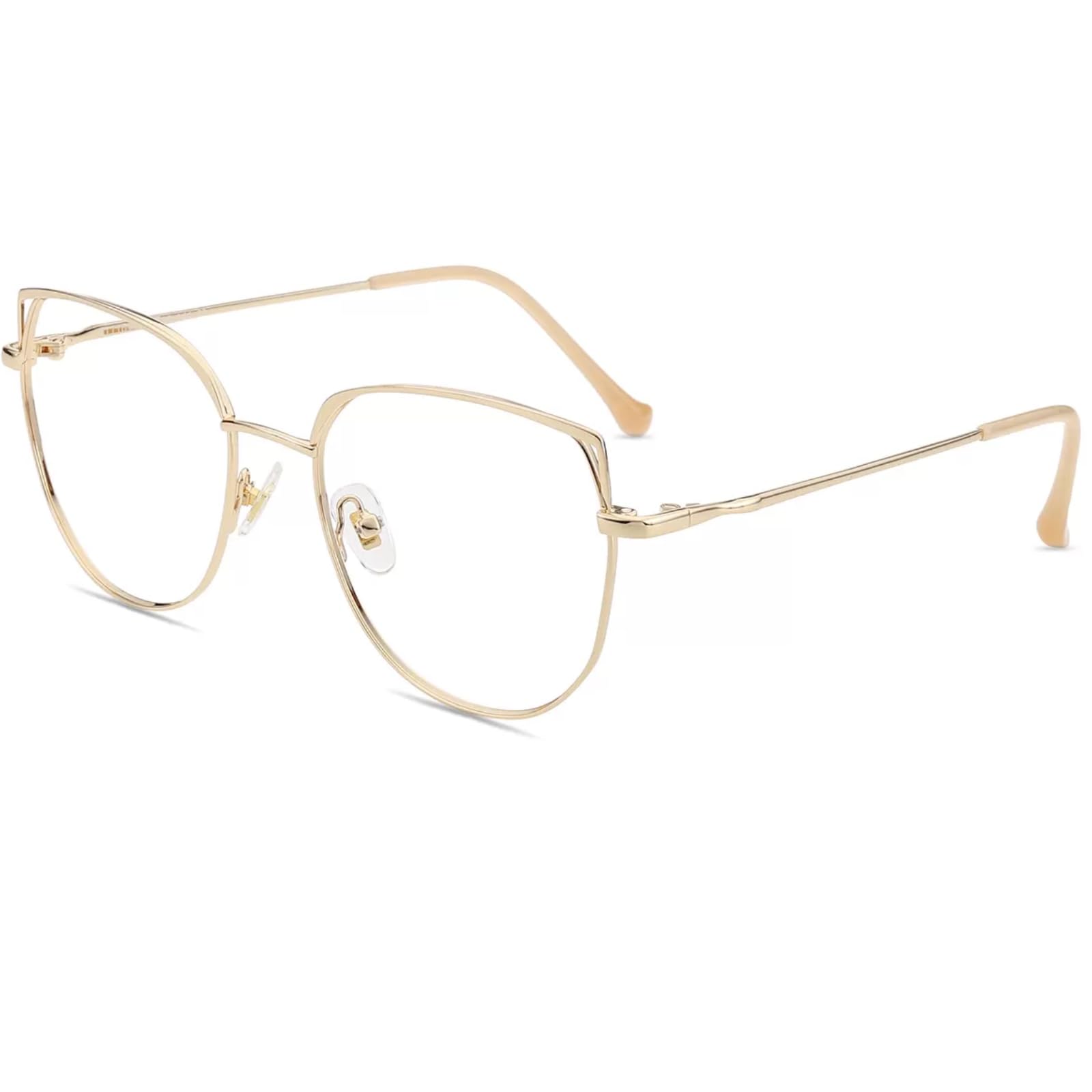 Firmoo Blue Light Blocking Glasses Women, Cateye Anti Blue Light Computer Glasses for Screen Glare, Oversize Non Prescription Anti UV Fatigue Headache Glasses