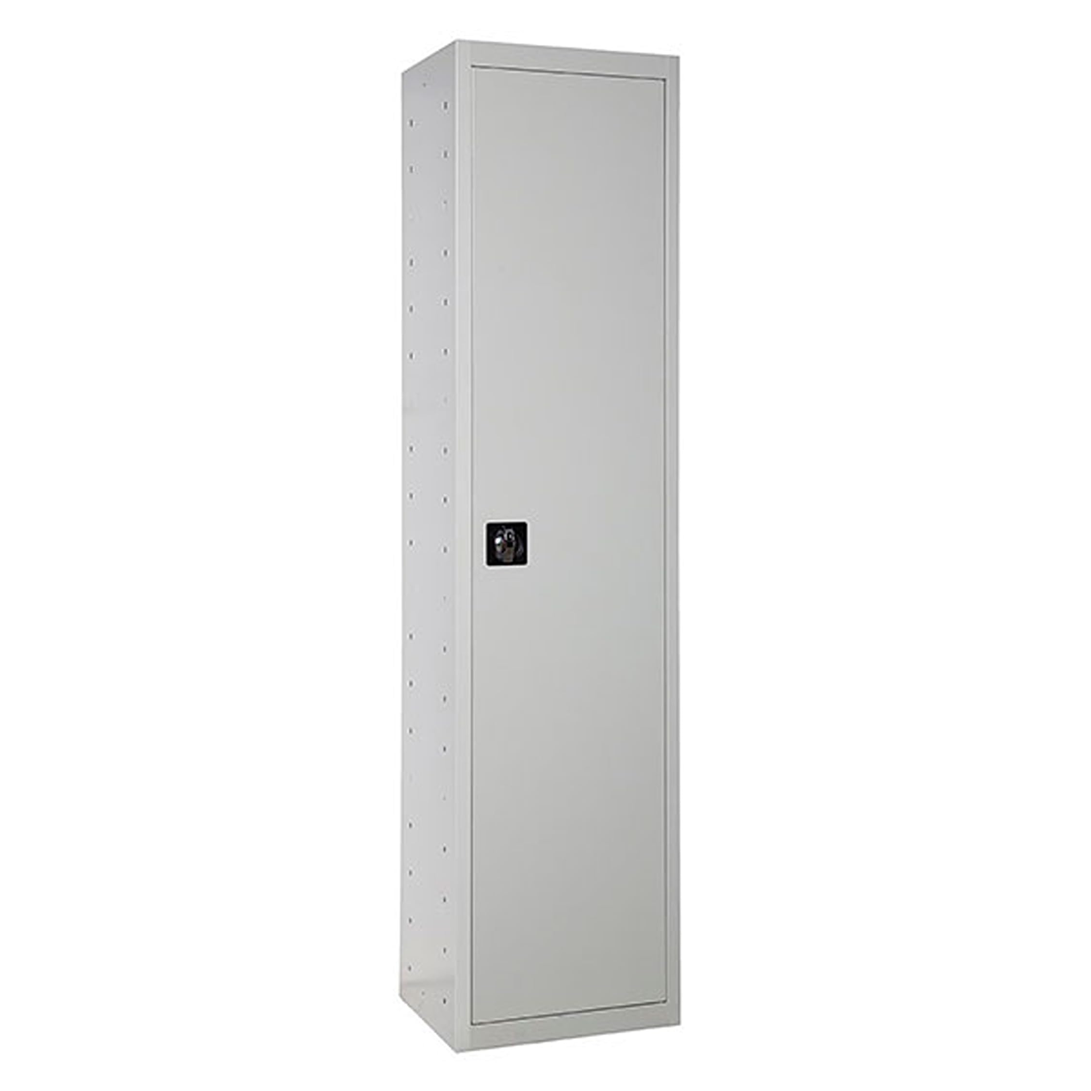 Simon Rack Armoire Métallique de Rangement 1800x400x400, 1 Porte, 4 Étagères, Charge 75 kg par Niveau, Gris - Simonlocker