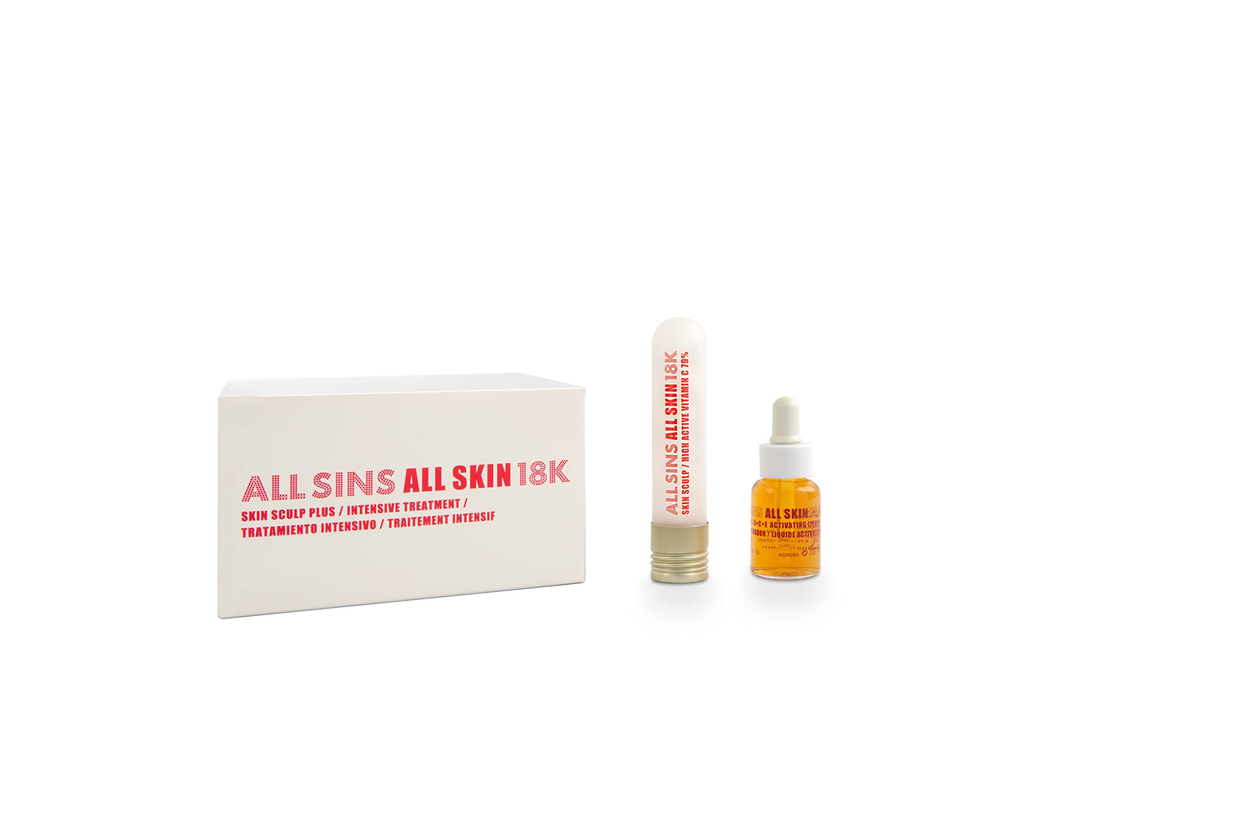 All Sins 18K | Serum twarzy | Intensywne leczenie odmładzające | Witamina C, E | Bezkonserwantów | Redukcja zmarszczek | Poprawia elastyczność | Dla wszystkich rodzajów skóry | 72gr