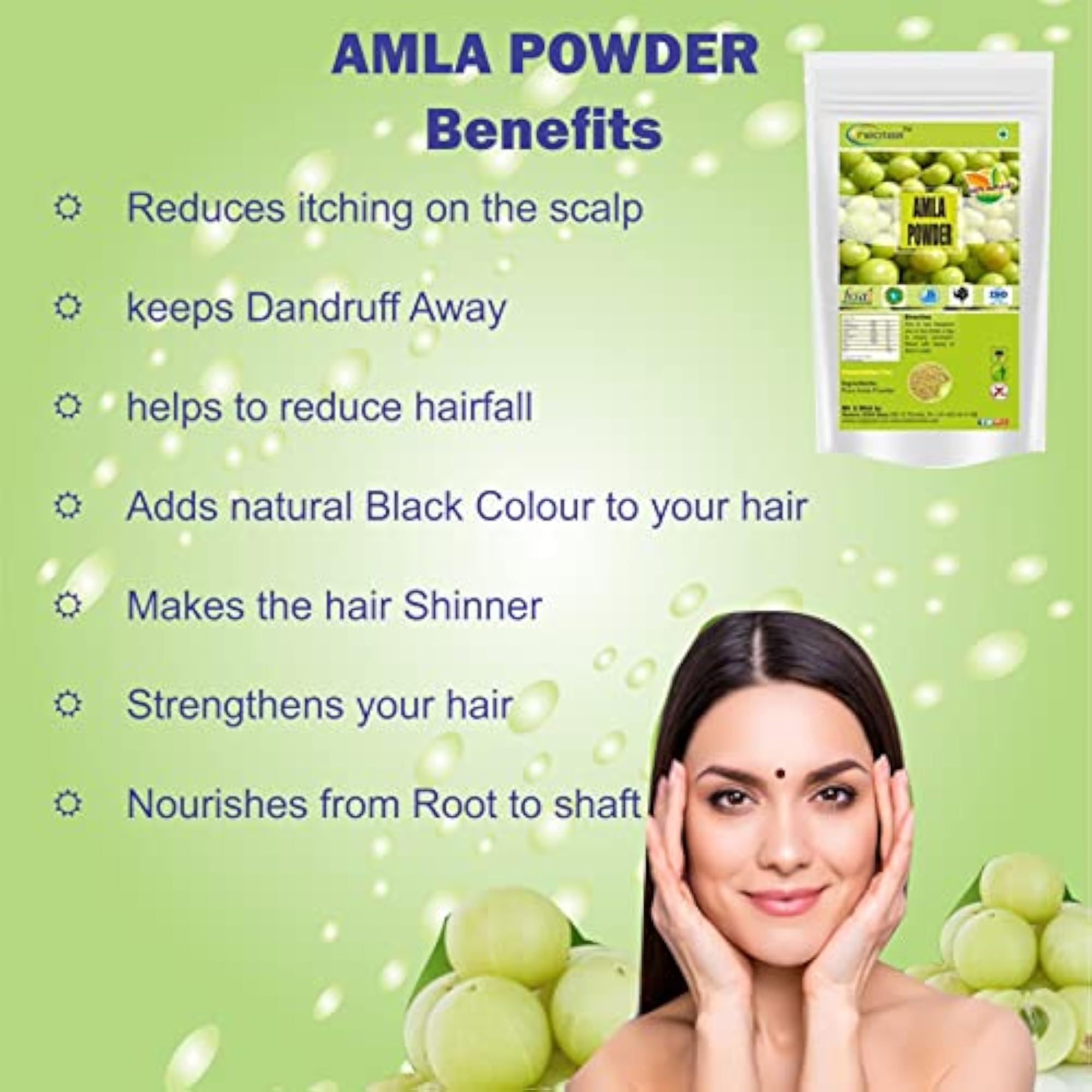 Pure Amla Powder, Organic, 200g