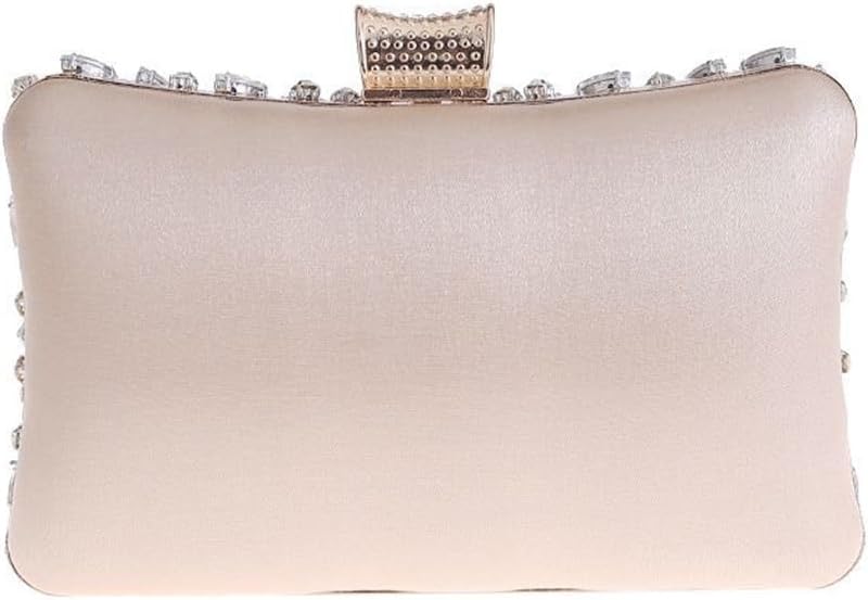 Detailed close-up of handmade beads and pearls on evening handbag