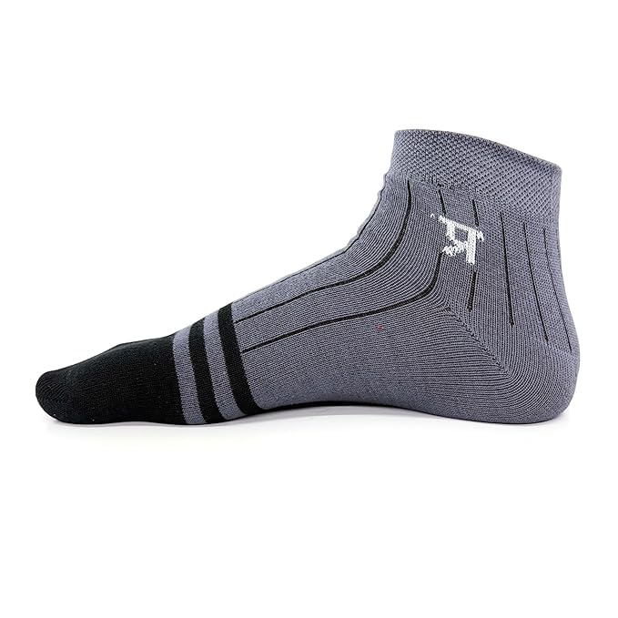 Image of PRASTHAN Sports Unisex Nylon Cotton Ankle Length Socks Made With Breathable Anti Odour & Moisture Absorbent Combed Cotton with a Extra Durable.