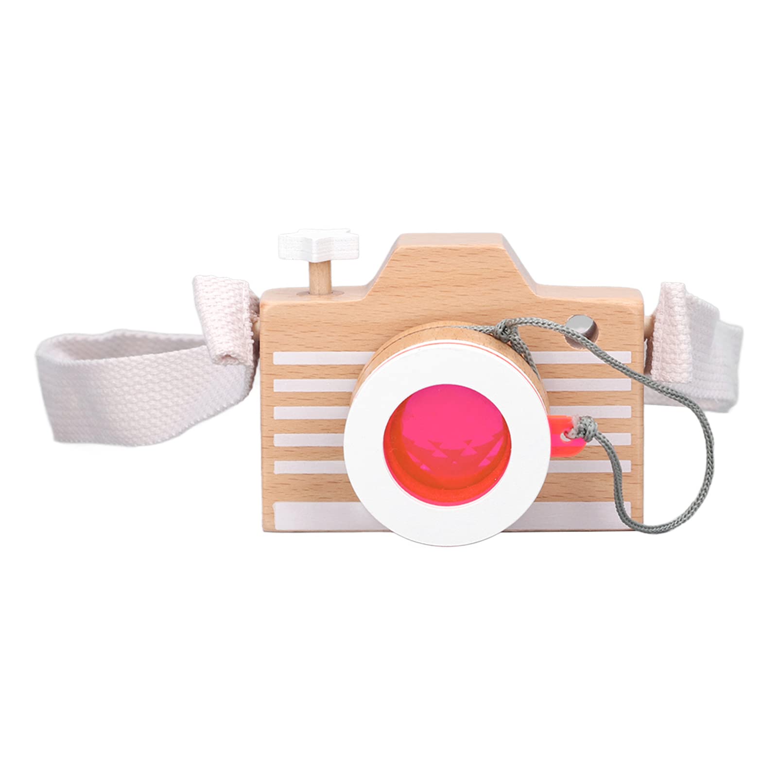 Mini Wooden Camera, Innovative Portable Linden Camera for Children from 3 Years Old, for Toys. Orange