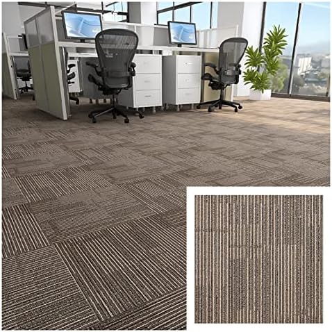 WUGCHDA Commercial Square Carpet Floor Tiles, Self Adhesive Non-Slip DIY Floor Stickers, Cuttable Peel and Stick Freely Splice Mat for Home Shop Bedroom (Color : A, Size : 1PCS)