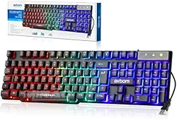 Teclado Mecânico com Iluminação RGB, Comprimento Padrão, Cabo Destacável
