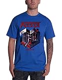 All Sizes Accept T Shirt Metal Heart Band Logo Nue offiziell Herren Blau