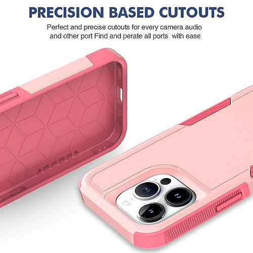 WOGROO Case for iPhone 15 Pro Case 6.1 inch, Shockproof, Strong and Durable Phone Protective Case, Pink - image 5