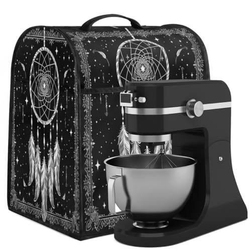 Coffee Maker Cover Bohemian Dreamcatcher Kitchen Appliance Covers Small Appliance Covers Blender Cover Juicer Cover Dust Covers for Kitchen Appliances with Top Handle and Pockets,Washable,B620