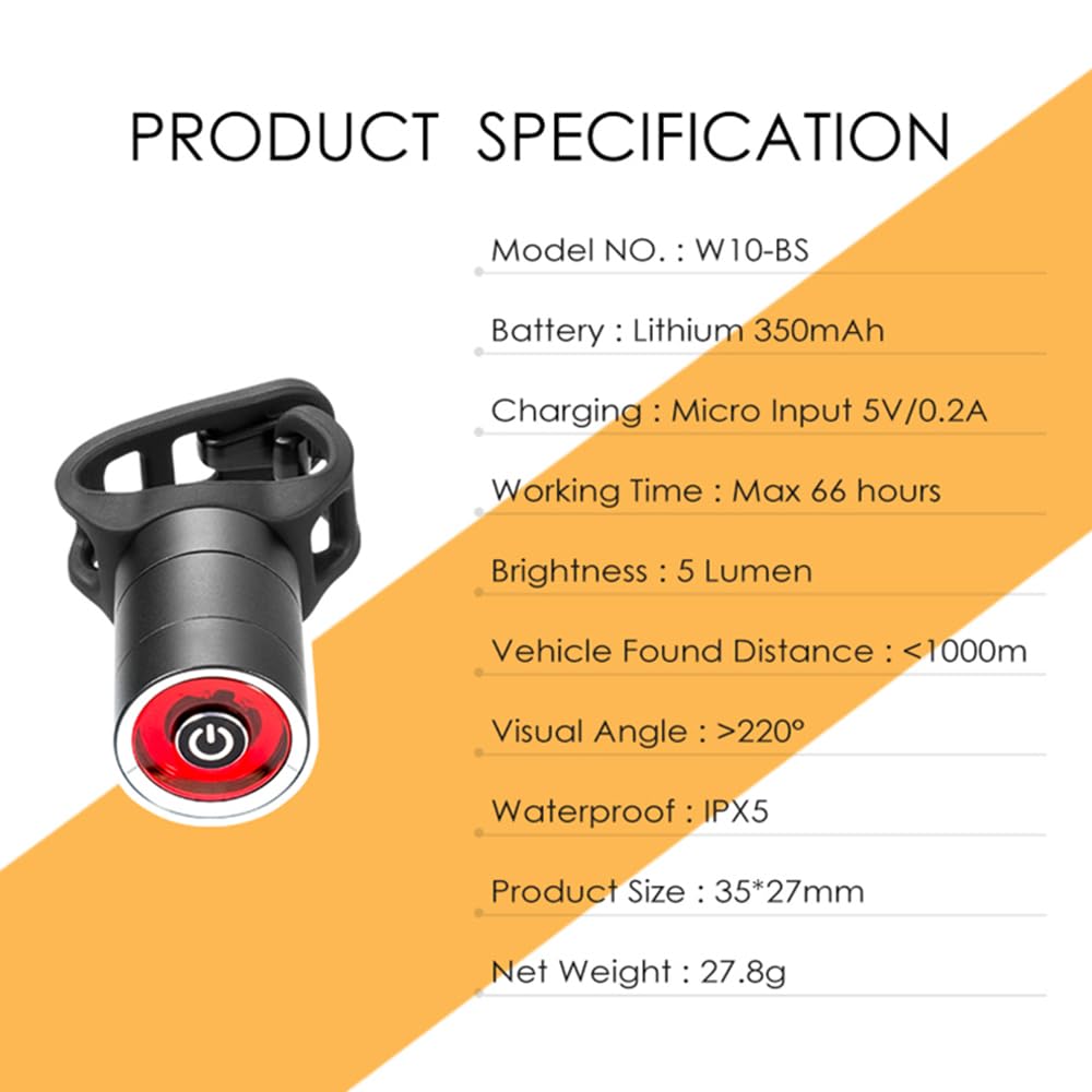 USB Charging Bike Tail Light Lantern Smart Brake Sensor Taillight MTB Road Cycle Rear LED Waterproof Bycicle Back Lights