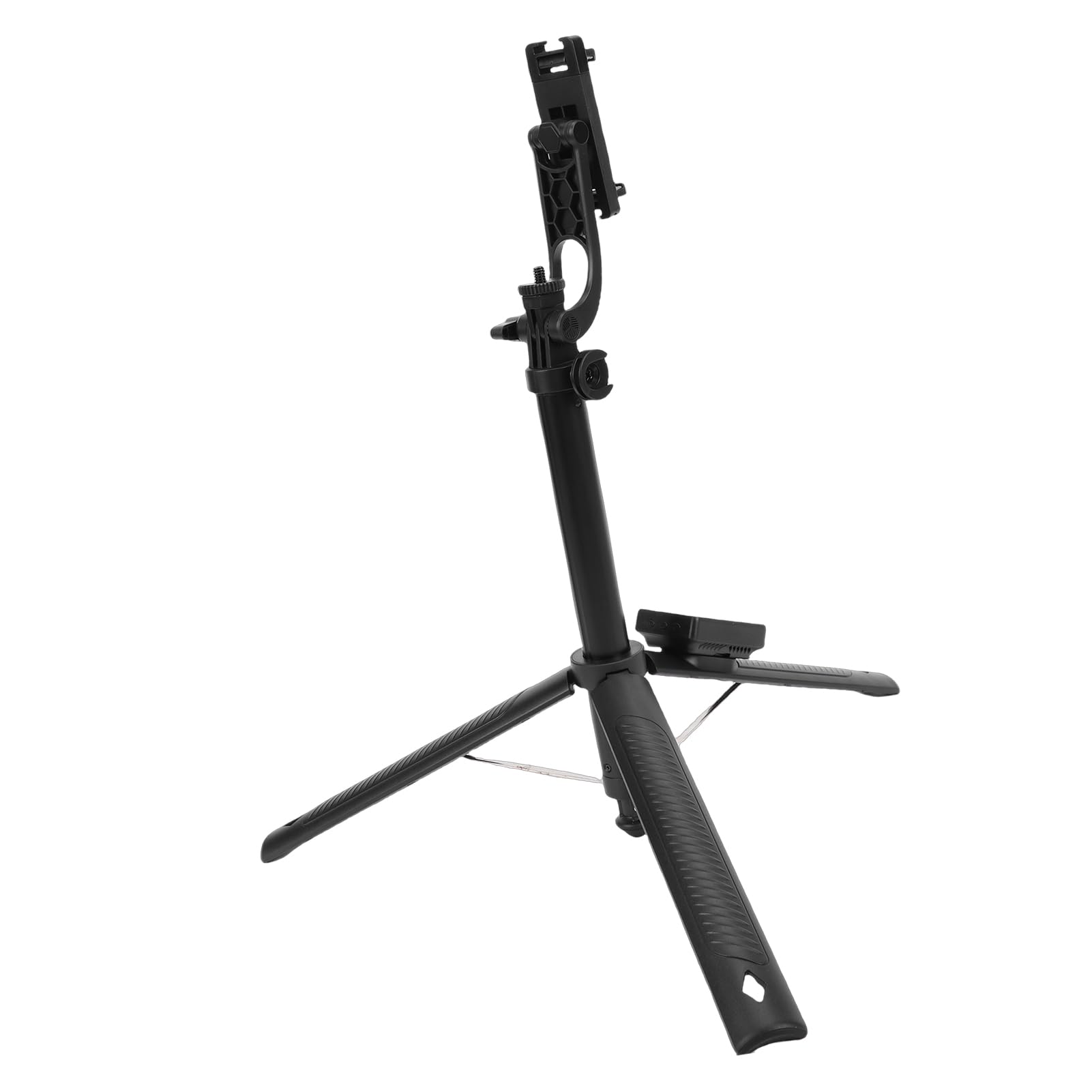 Wakects Trípode Automático, Trípode para Teléfono ABS con Pantalla para Selfies WiFi de 2 Pulgadas, para Palo Selfie con Apertura Automática, Batería de 600 MAh para Grabación de Video en Viajes