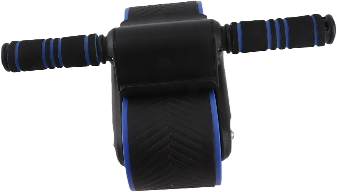Double Round Abdominal Roller, Safe Movement Anti Skid Exercise Muscle Groups Silencing Silo Abdominal Wheels Roller for Gym