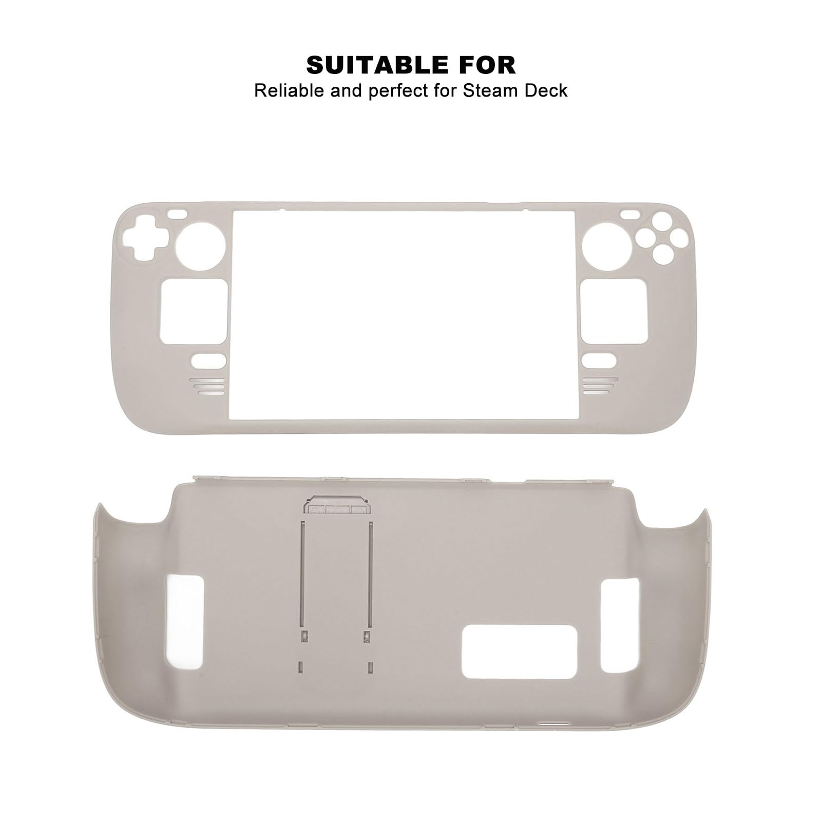 Étui de Béquille pour Steam Deck étui de Protection Complet pour Steam Deck Antichoc Antidérapant Accessoires Anti-Collision avec Fonction de Support (Céramique Blanche)