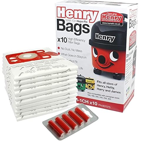 Avern Genuine Numatic Hepa-Flo Hoover Bags with Fresheners Cover