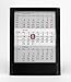 HiCuCo 3-Monats-Tischkalender für 2 Jahre (2022 und 2023) - Aufstellkalender - schwarz - TypW1