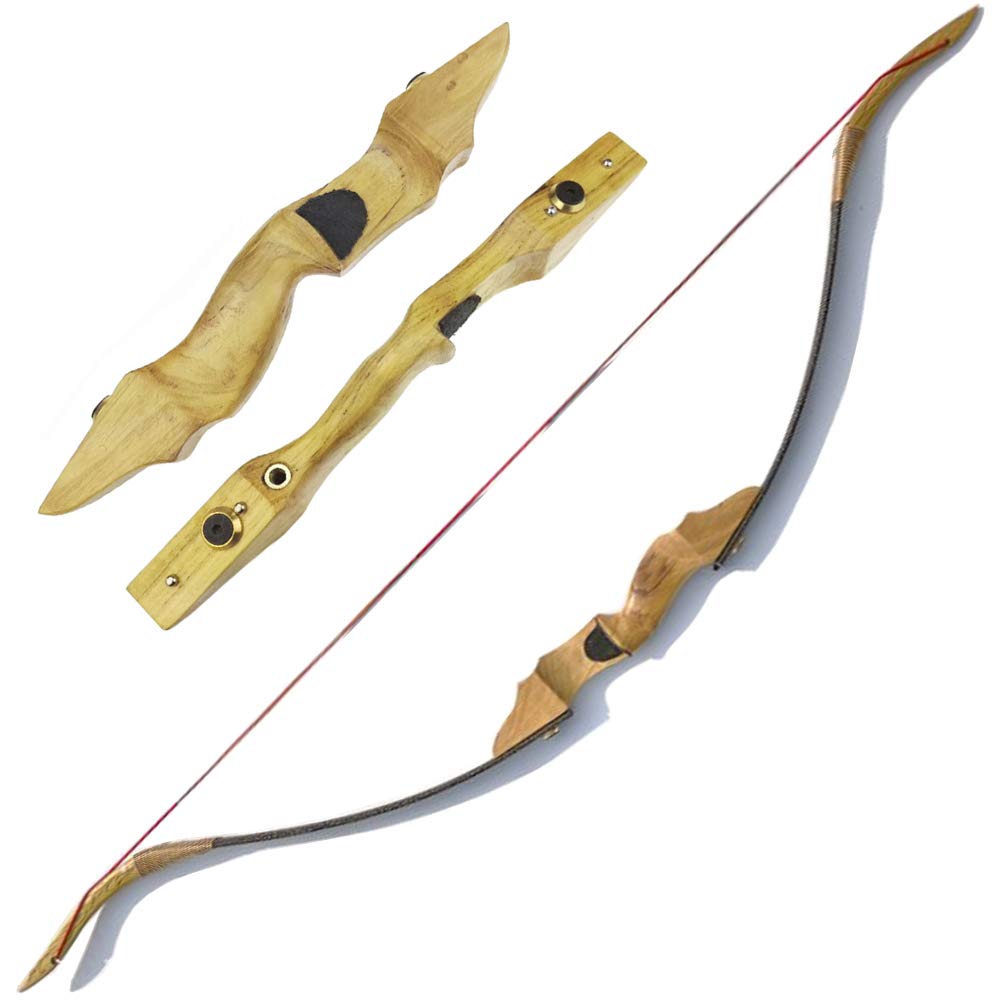 Arc Longbow Traditionnel à la Main 30-40 lbs Arc Recurve Chasse Mongole