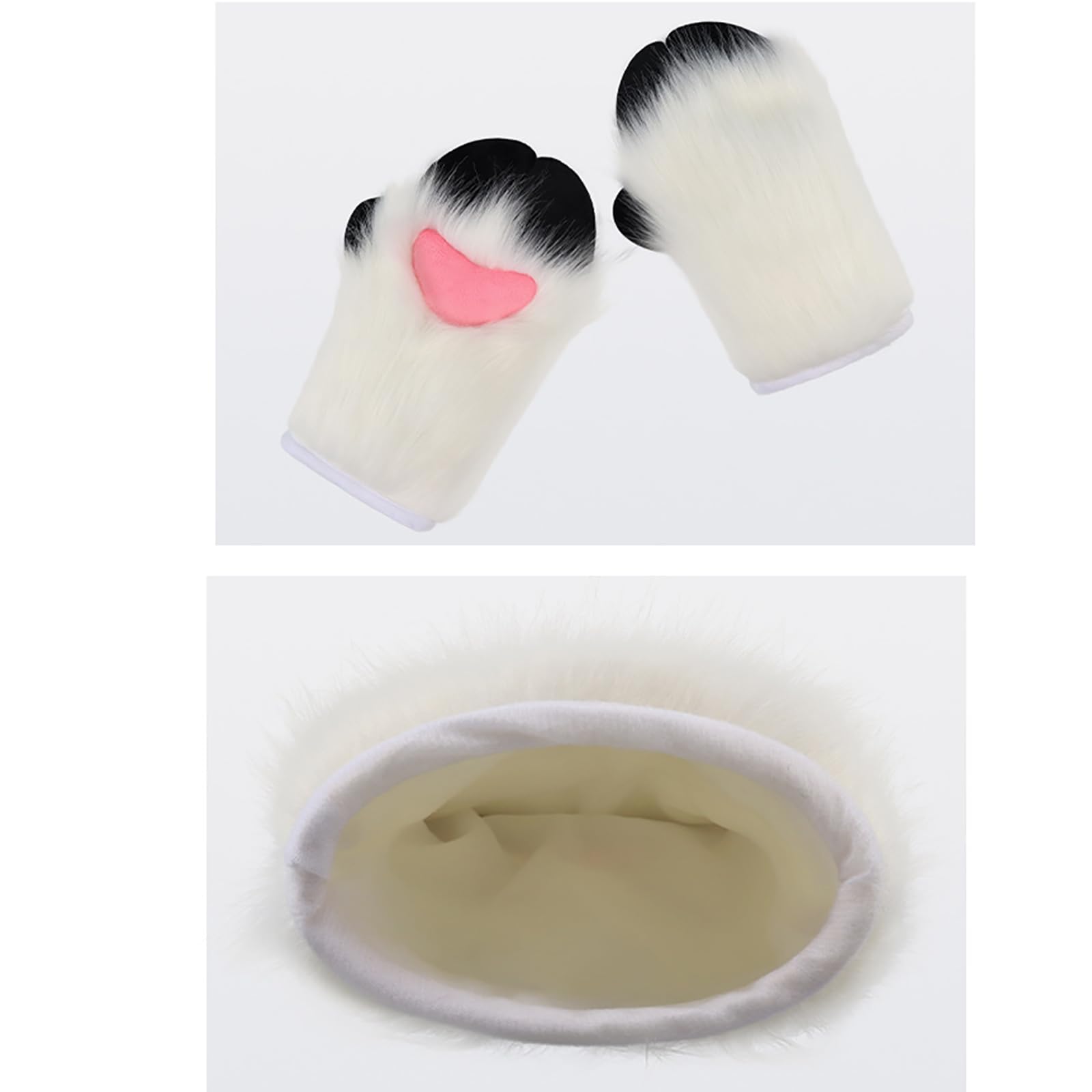 Disfraz de animal de Halloween, diadema de orejas de animales, guante de peluche, accesorio para disfraz de oveja, accesorio para niñas, Halloween, cosplay, diadema con orejas de oveja