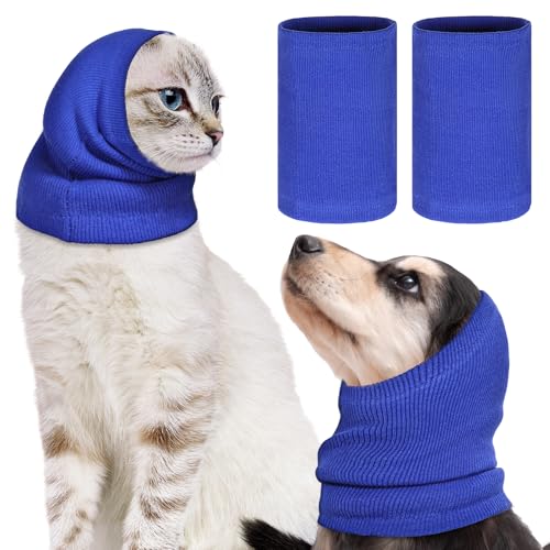 Gjinxi Beruhigende Ohrenschützer Lärmschutz Gehörschutz für Hunde Ohrenschutz Hund Wind, Winter Hundekopf Wickel Halswärmer Beruhigend Ohrschützer für Hundeohrschutz (S)