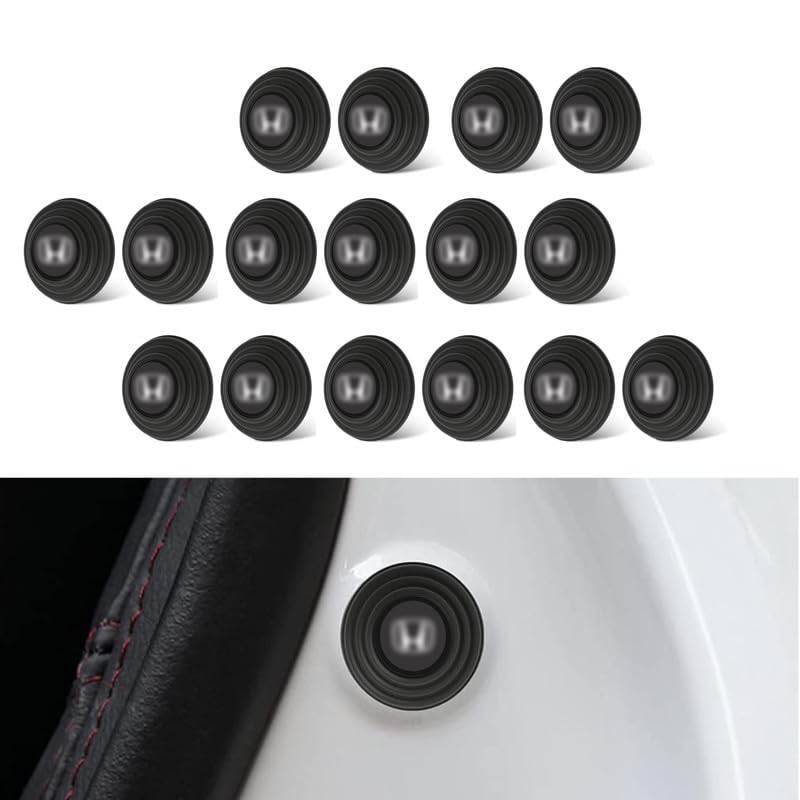 Image of 16 Pcs Rubber Door Shock Absorber Guard Pads for Honda Amaze, City, Jazz, Brio, Civic, WR-V, Elevate, and Mobilio.