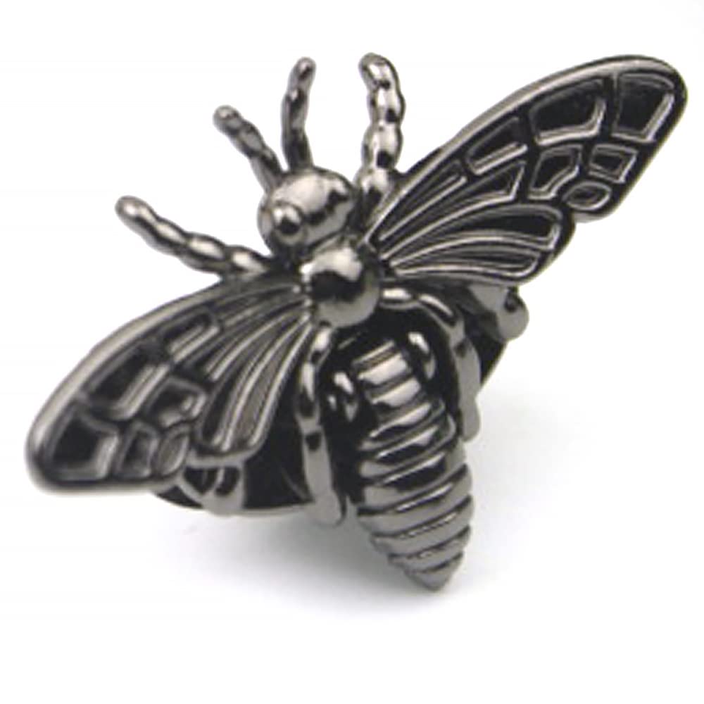 Twist Turn Lock, Metal Bee Shape Clasp Closures Hardware Clip Buckles for Handbag, Purse and Shoulder Bag (Ruthenium)