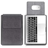 [Mehrere Funktionen]: Die Hülle dient nicht nur als laptop sleeve, sondern auch als Mauspad. Die glatte kunstleder oberfläche lässt Ihre Maus frei laufen.